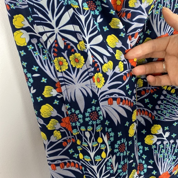 Marc Jacobs 'Maddy Botanical' Print 100% Silk Pants sz 4 - Picture 10 of 12